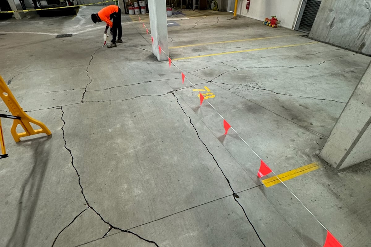 Custom structural steel reinforcement fabrication for basement level